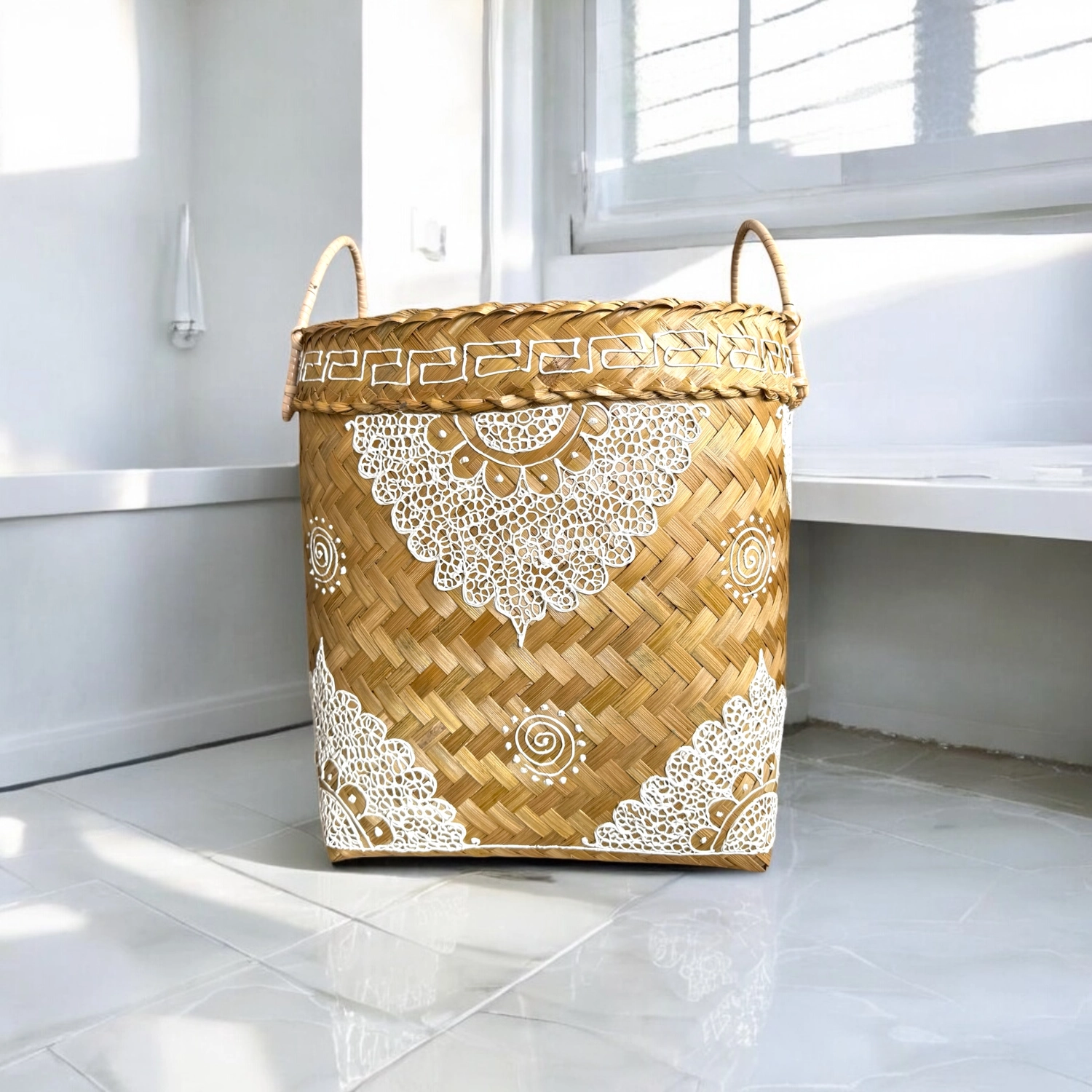 Bali Home - handgefertigte Accessoires - Badzimmer Korb