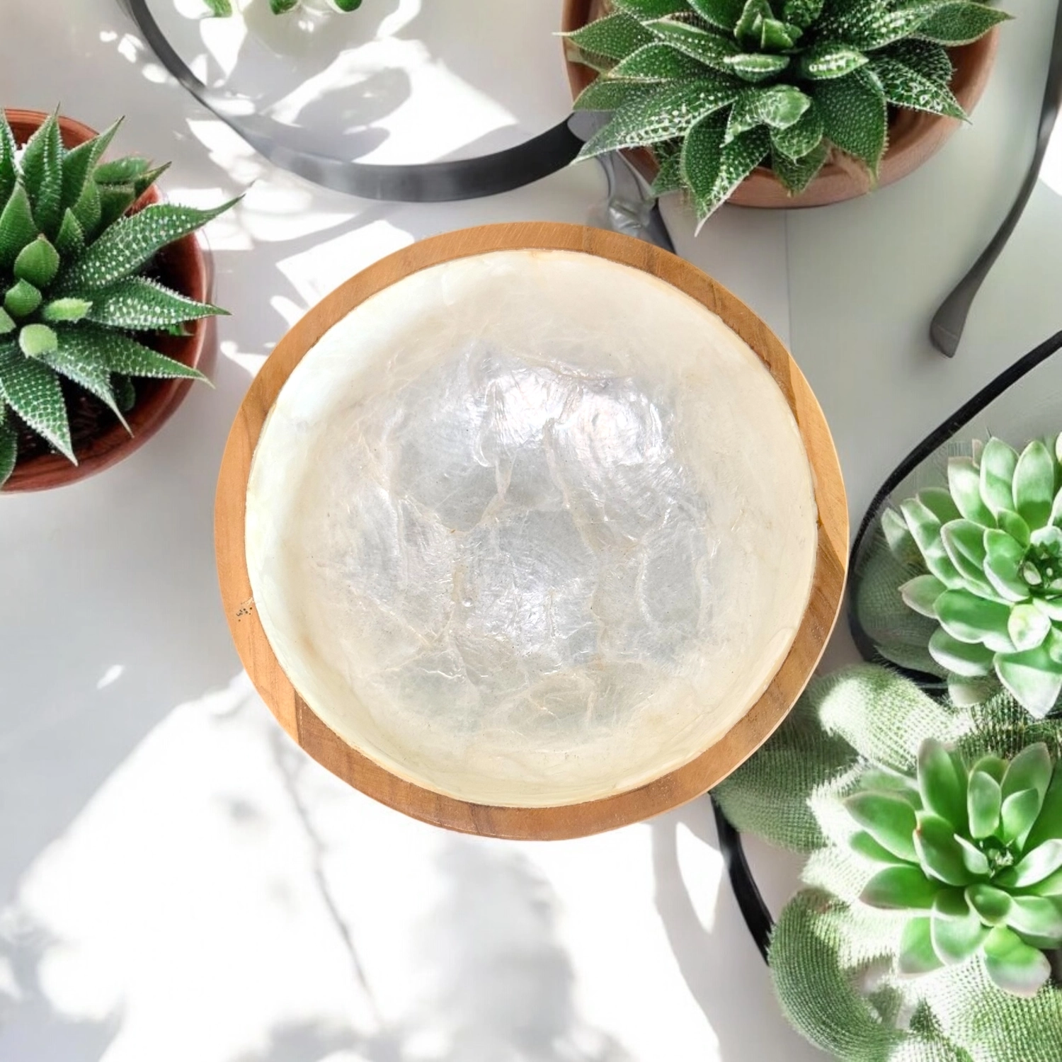 Bali Home - handgefertigte Accessoires - runde Dekoschale